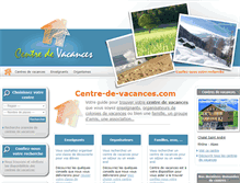 Tablet Screenshot of centre-de-vacances.com